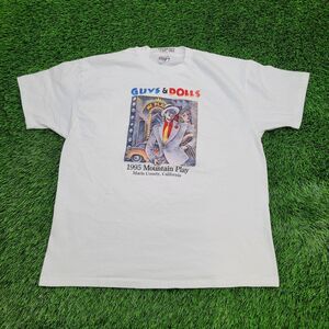 Vintage 1995 Theater Play Shirt XL 23x27 White